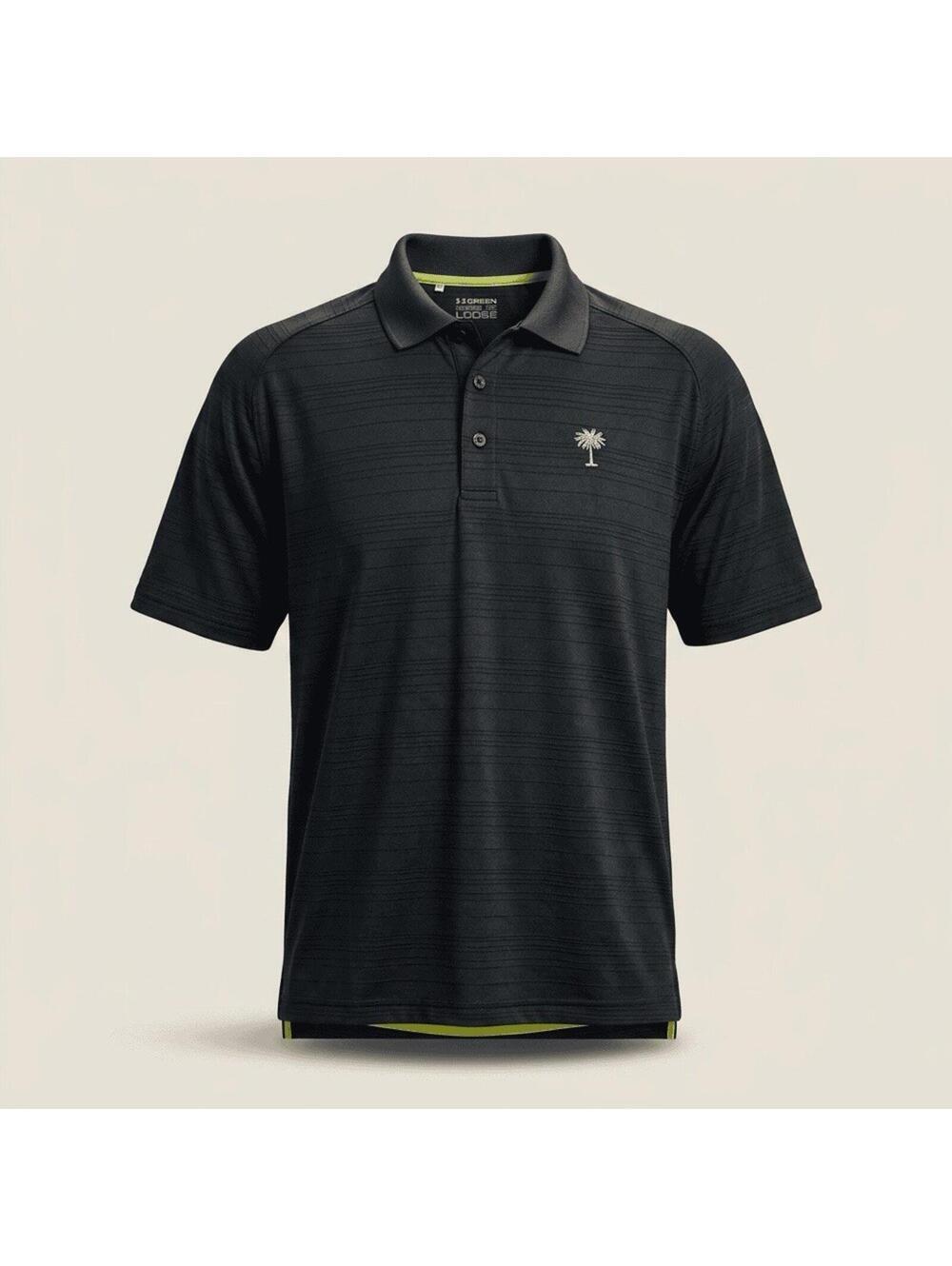 Under Armour Green Label Loose Heat Men’s Polo Shirt 2XL Palm Tree Embroidered